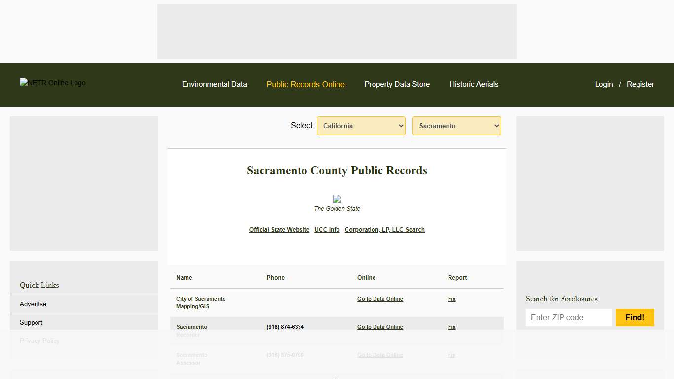 NETR Online • Sacramento • Sacramento Public Records, Search Sacramento Records, Sacramento Property Tax, California Property Search, California Assessor